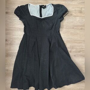 Collectif London Caterina Polka Dot Swing Dress Size 4XL